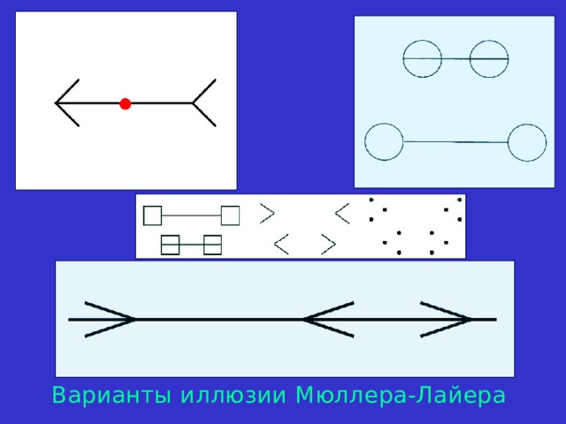 Варианты иллюзии Мюллера-Лайера  