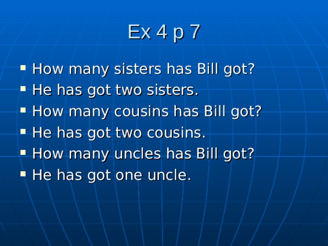 How many sisters has