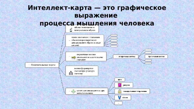 Интеллект-карта — это графическое выражение процесса мышления человека 