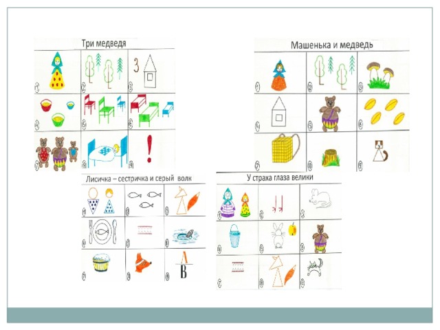 Пиктограммы для дошкольников в картинках по сказкам