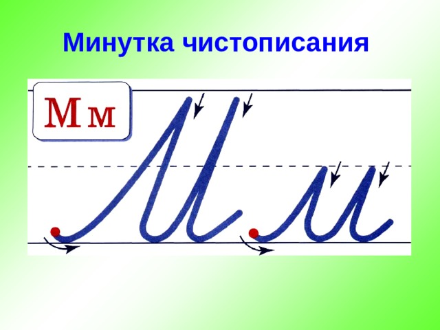 Минутка чистописания 