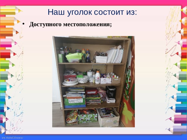 Презентация уголков в доу