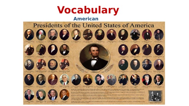 Vocabulary American Presidents 