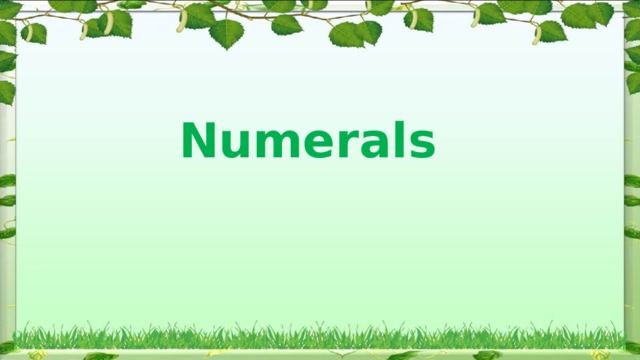 Numerals 