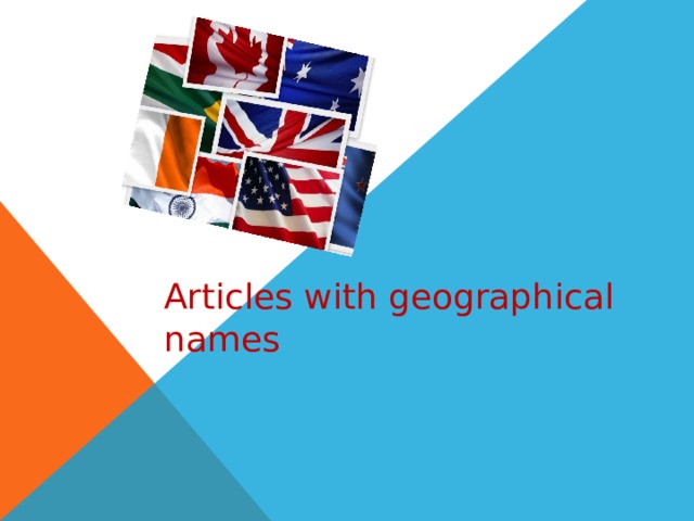 Articles with geographical names wordwall