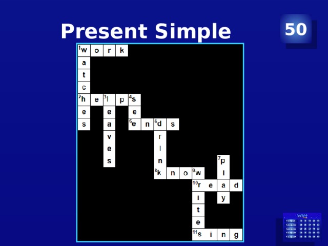 Present Simple 50 
