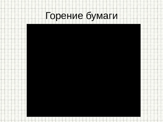 Горение бумаги