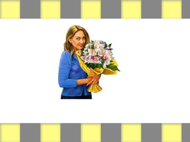 (woman/flowers) 