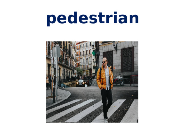 pedestrian 