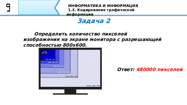 Разрешающая способность монитора зависит от