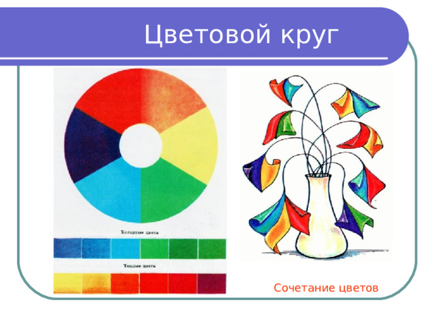  Цветовой круг  Сочетание цветов 
