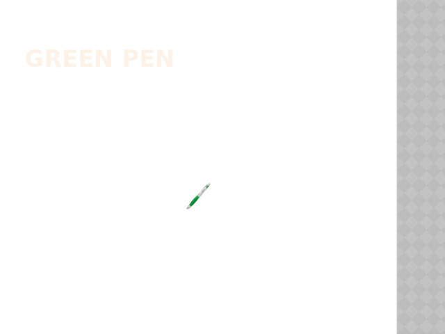 Green pen 