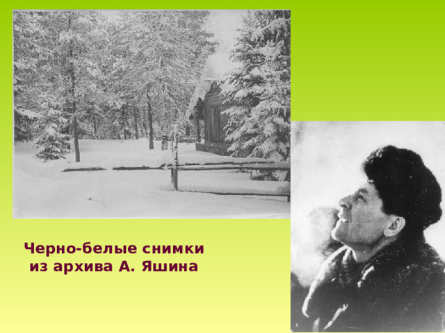 Черно-белые снимки из архива А. Яшина 