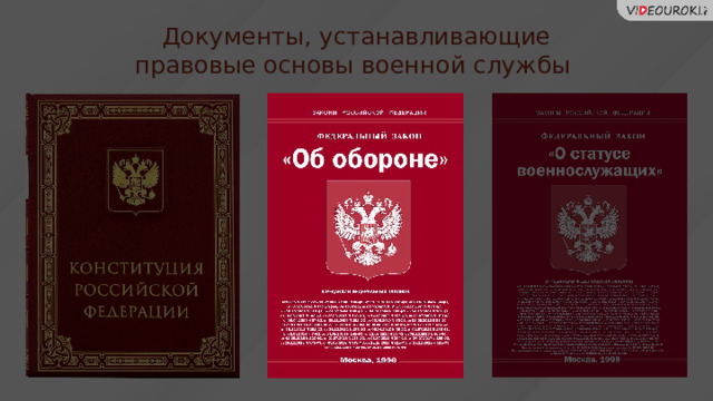 Документы, устанавливающие правовые основы военной службы 6 