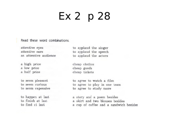 Ex 2 p 28 