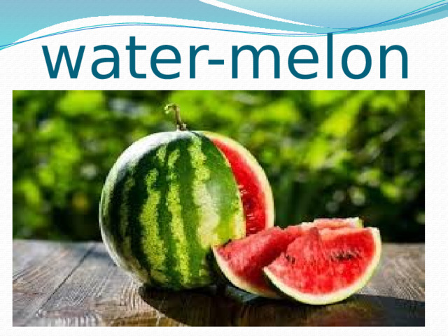 water-melon 