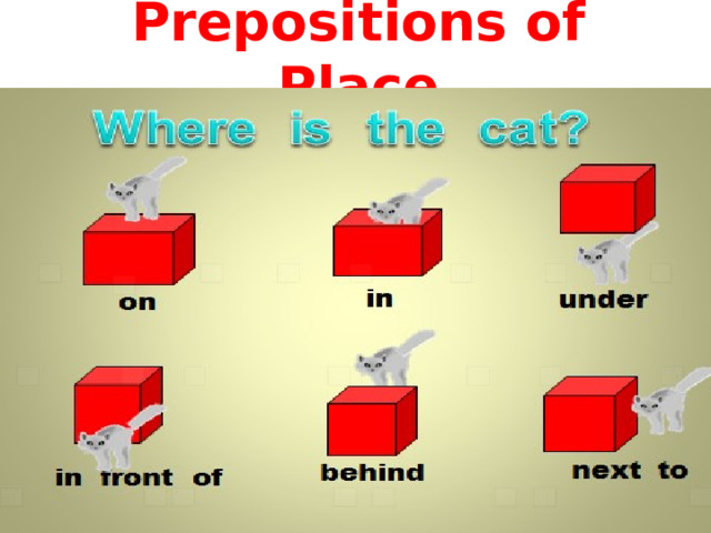 Prepositions of Place 