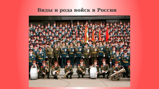 Виды и рода войск в России 