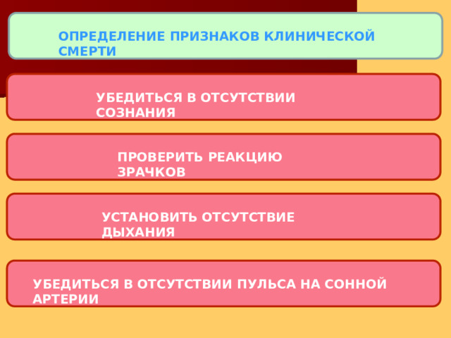 Определение признаков сознания