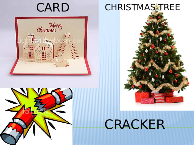  Card Christmas tree  Cracker 