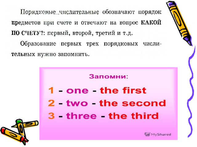 Тема числительное 3 класс русский язык