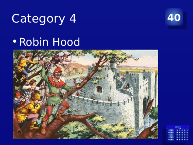 Category 4 40 Robin Hood 