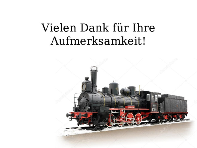 Vielen Dank für Ihre Aufmerksamkeit! 