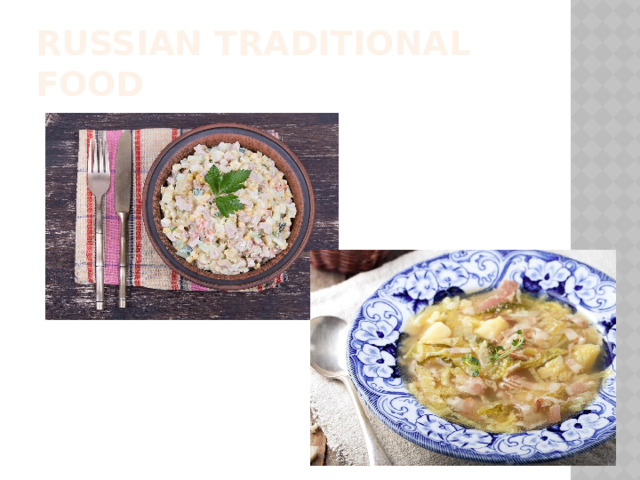 Russian traditional food 