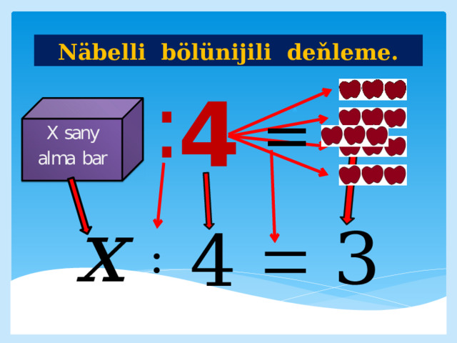 Näbelli bölünijili deňleme. = 