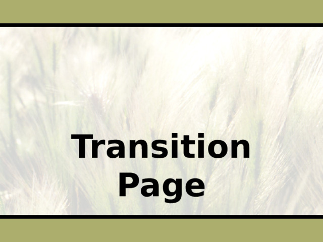 Transition Page 