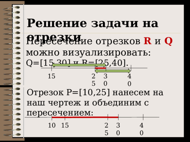 15 отрезки