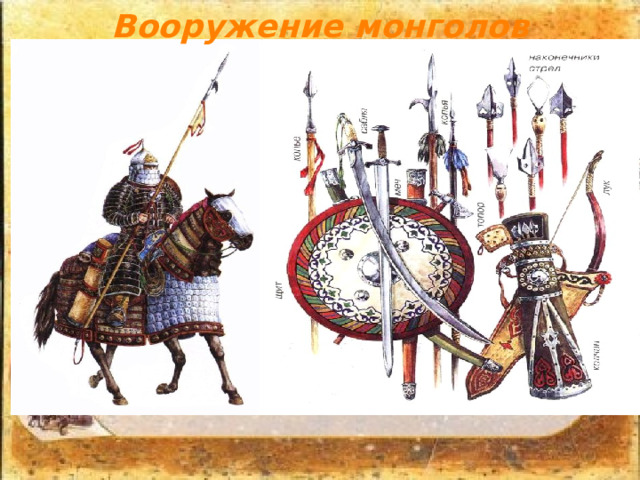 Вооружение монголов 
