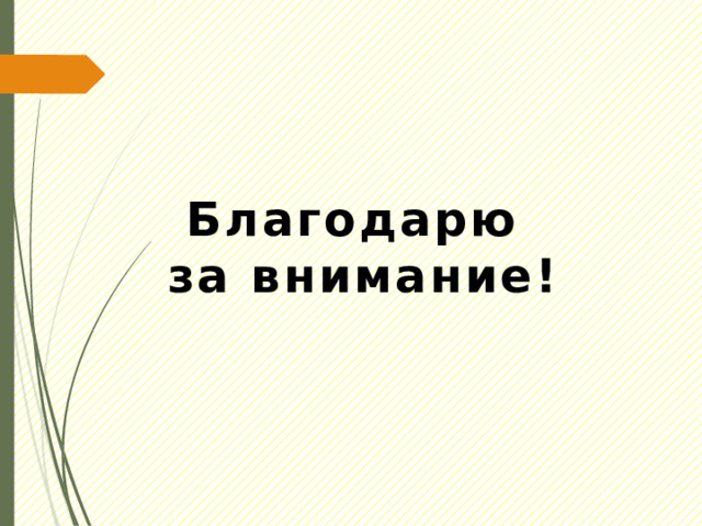 Благодарю  за внимание! 