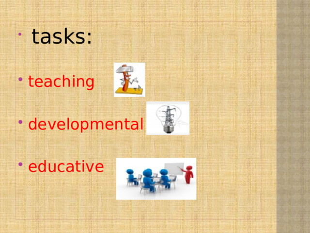  tasks: teaching developmental educative 