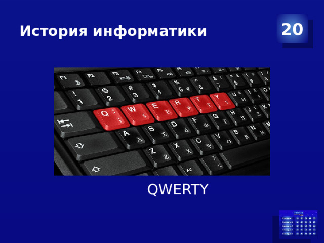 История информатики 20 QWERTY