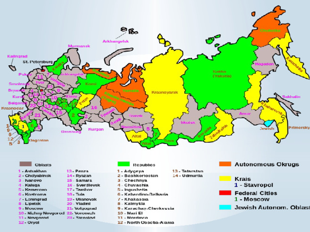 В каких районах нашей страны