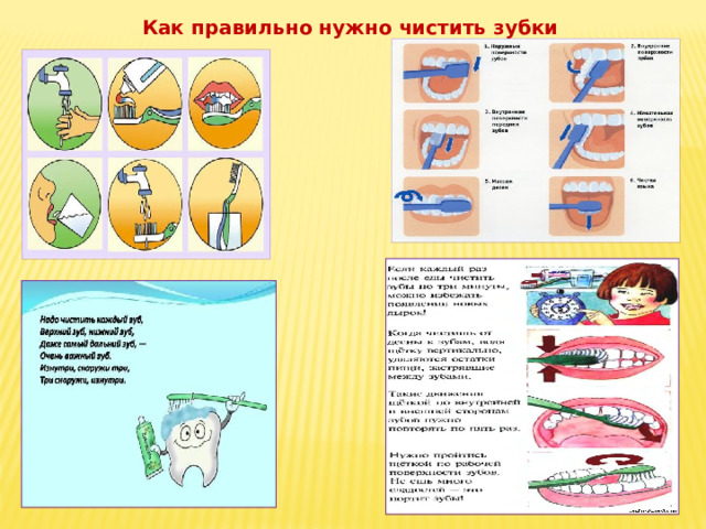 Техника проведения туалета полости рта у ребенка