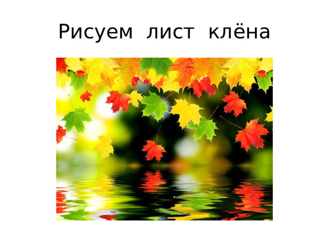 Рисуем лист клёна 