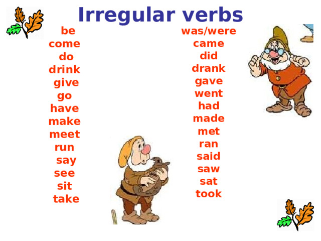 Правильные глаголы drink. Irregular verbs Cat. Глагол Drink в past simple. Глагол Cat. Когда в past simple was were или did.