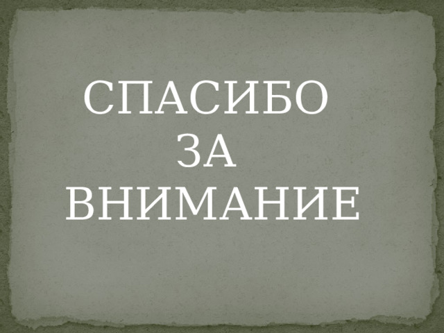 СПАСИБО ЗА ВНИМАНИЕ 