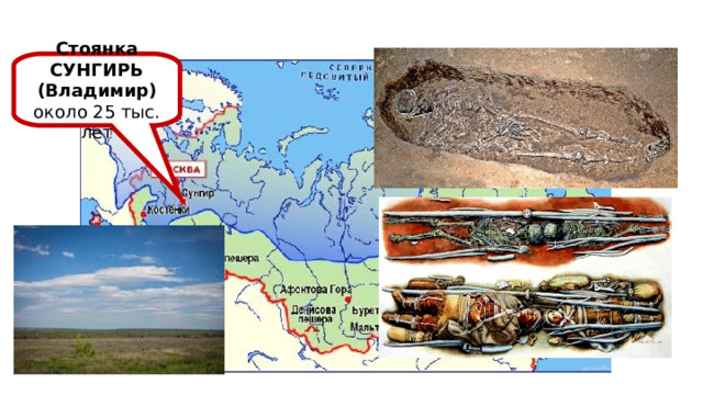 Стоянка СУНГИРЬ (Владимир) около 25 тыс. лет 