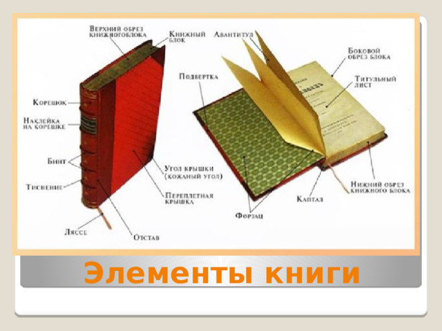 Элементы книги 