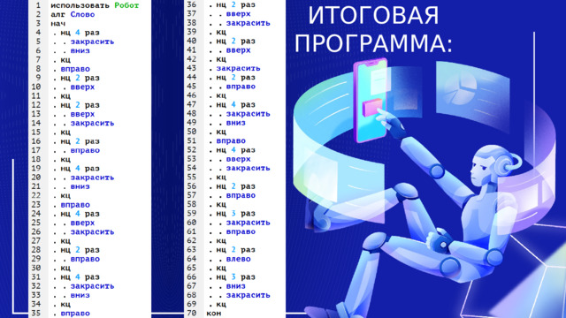 ИТОГОВАЯ ПРОГРАММА: 