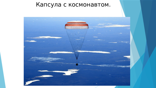  Капсула с космонавтом. 
