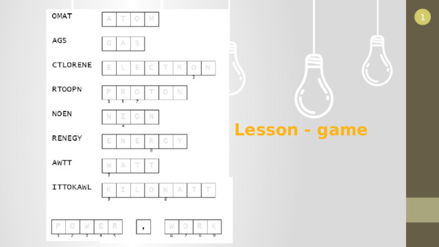 1 Lesson - game  