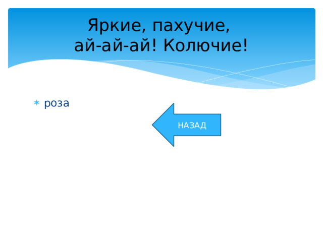 Яркие, пахучие,  ай-ай-ай! Колючие! роза НАЗАД 