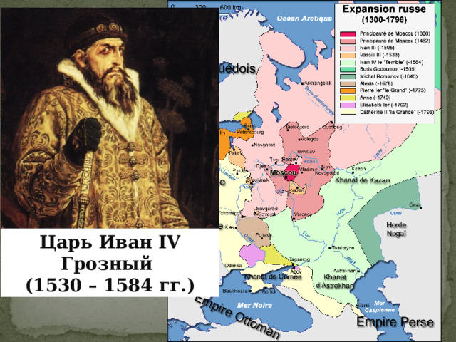 Расширение границ Московского государства в 14-18 вв. Царь Иван IV Грозный (1530 – 1584 гг.) 