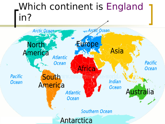 Which continent is England in? 