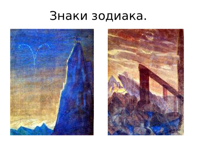 Знаки зодиака. 