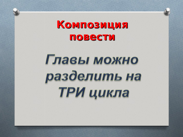 Композиция повести 